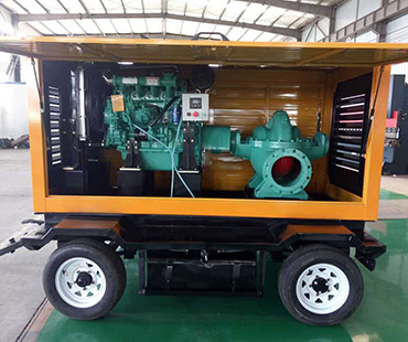防雨罩拖車水泵機(jī)組